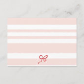 Rode Roze Retro Schattigee Geïllustreerde Boeken B Informatiekaartje (Achterkant)