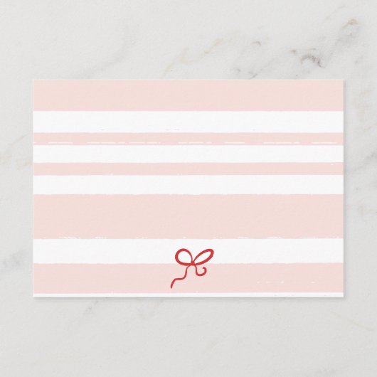 Rode Roze Retro Schattigee Geïllustreerde Boeken B Informatiekaartje (Achterkant)