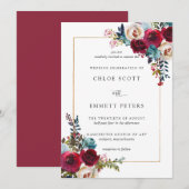 Rode roze roodbruin kaart (Voorkant / Achterkant)