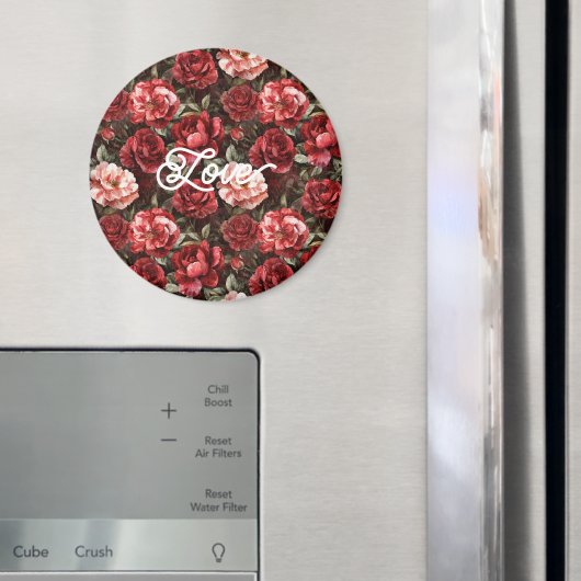 Rode Roze Roos Bloemen Magneet (Insitu (Koelkast))