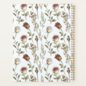 Rode Roze Roos Bloemig Planner (Achterkant)