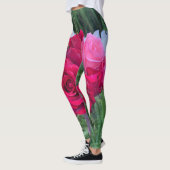 Rode roze roos Leggings (Links)