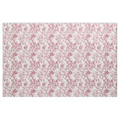 Rode Roze Roos Tak Toile Stof (Yard (91,4 cm))