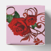 Rode roze roze roze hartenvanger bedankdoosjes (Bovenkant)