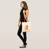 Rode Roze Rozen Bloemen Tote Bag (Voorkant (model))