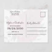  rode roze rozen die de datum opslaan aankondigingskaart (Achterkant)