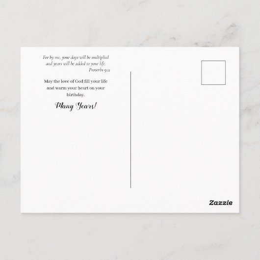 Rode Roze Rozen Krans Orthodoxe Christelijke Verja Briefkaart (Achterkant)