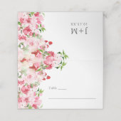 Rode Roze Rozen Plaatskaartje (Buitenkant ongevouwen)