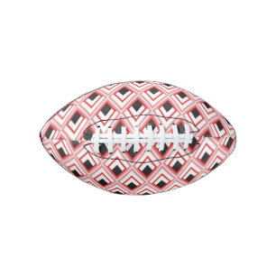 Rode Roze Ruiten Mooie Geometrische Vormen American Football