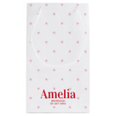  rode roze sterren Bridesmaid Voorstel Gift Bag Klein Cadeauzakje (Achterkant)