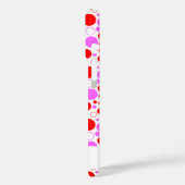 Rode Roze Stippen en Cirkels Bewerkbaar Case-Mate iPhone Case (Achterkant / Links)