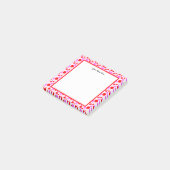 Rode Roze Stippen en Cirkels Bewerkbare Stickies Post-it® Notes (Schuin)