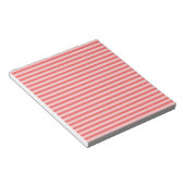 Rode Roze Strepen Patroon Notitieblok (Schuin)