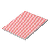 Rode Roze Strepen Patroon Notitieblok (Linkerzijde)
