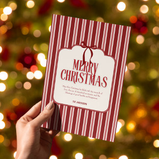 Rode Roze Strik Lint Kerstmis Feestdagen Feestdagenkaart