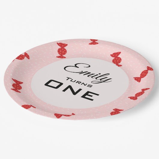 Rode & roze toffees Papier Bord (Gekanteld)