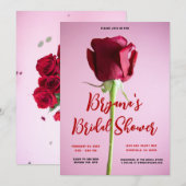 Rode roze Valentijn Romantisch Vrijgezellenfeest Kaart (Voorkant / Achterkant)