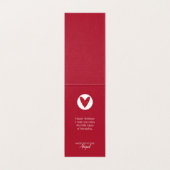 Rode Roze Valentijnsdag Zelfgemaakte Handgemaakte  Kaart (Binnenkant ongevouwen)