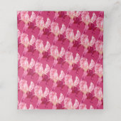 Rode roze vlag iris waterverf gast plaats kaarten plaatskaartje (Binnenkant ongevouwen)