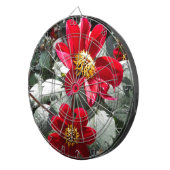 rode, roze vleermuis / melkbloemen dartbord (Voorkant Rechts)