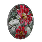 rode, roze vleermuis / melkbloemen dartbord (Voorkant Links)