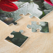 rode, roze vleermuis / melkbloemen legpuzzel (Zijkant)