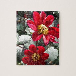 rode, roze vleermuis / melkbloemen legpuzzel
