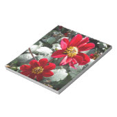 rode, roze vleermuis / melkbloemen notitieblok (Linkerzijde)