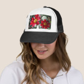 rode, roze vleermuis / melkbloemen trucker pet (In situ)