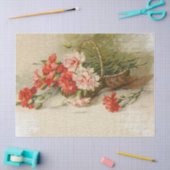  rode roze volken met Script-ontkoppeling Tissuepapier (Craft)
