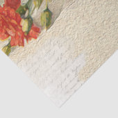  rode roze volken met Script-ontkoppeling Tissuepapier (Detail)