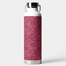 RODE & ROZE WALVISEN EN ZOMER SCHELPEN WATERFLES