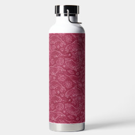 RODE & ROZE WALVISEN EN ZOMER SCHELPEN WATERFLES
