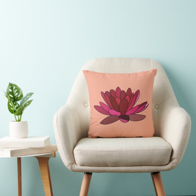 rode roze waterlelie kussen (Stoel)