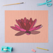 rode roze waterlelie tissuepapier (Craft)