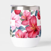 Rode Roze Waterverf Hibiscusbloemen (Rechts)