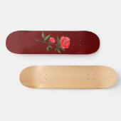 Rode roze Waterverf Rode skateboard (Horizontaal)