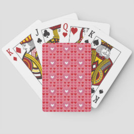 Rode Roze Witte Harten Card Deck Pokerkaarten