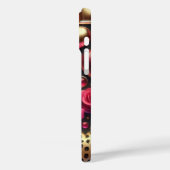 RODE ROZE ZWART GOUD VALENTIJN HARTEN Case-Mate iPhone CASE (Achterkant / Links)