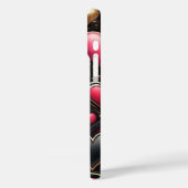 RODE ROZE ZWARTE GOUDEN VALENTIJNSHARTEN Case-Mate iPhone CASE (Achterkant / Links)