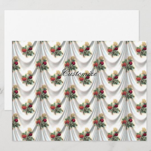 Rode rozegordijn Thunder_Cove (Voorkant / Achterkant)