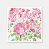 rode rozeinkt en waterverf servetten (Voorkant)