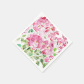 rode rozeinkt en waterverf servetten (Hoek)