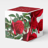 Rode Rozen Aangepaste Favoriet Dozen Bedankdoosjes (Voorkant Zijde)