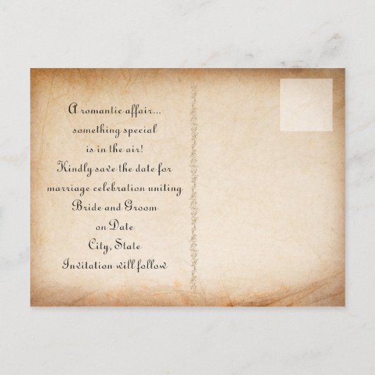 rode rozen aankondigingskaart (Achterkant)