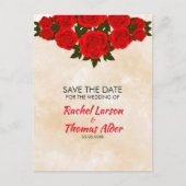 Rode rozen aankondigingskaart (Voorkant)