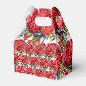 Rode Rozen Aquarel Favor Dozen Bedankdoosjes (Achterkant)