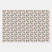 Rode Rozen Aquarel Handgeschilderd Inpakpapier Vel (Voorkant 3)