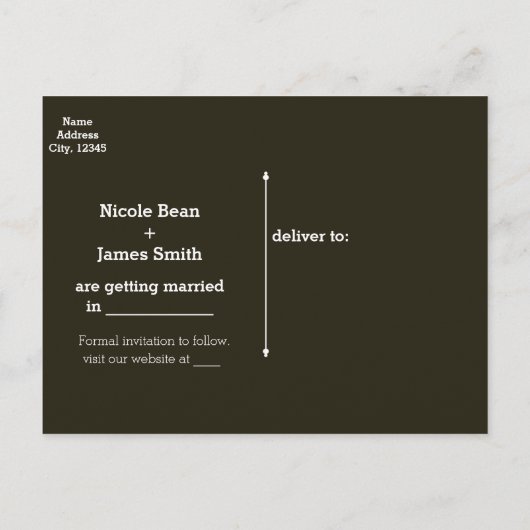 Rode Rozen & Baby's Breath op Houten Save The Date Aankondigingskaart (Achterkant)