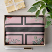 Rode rozen betegelde decoupage tissuepapier (Geschenk)